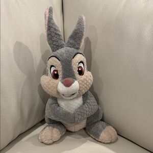 Charming Gray and Cream Stuffed Bunny